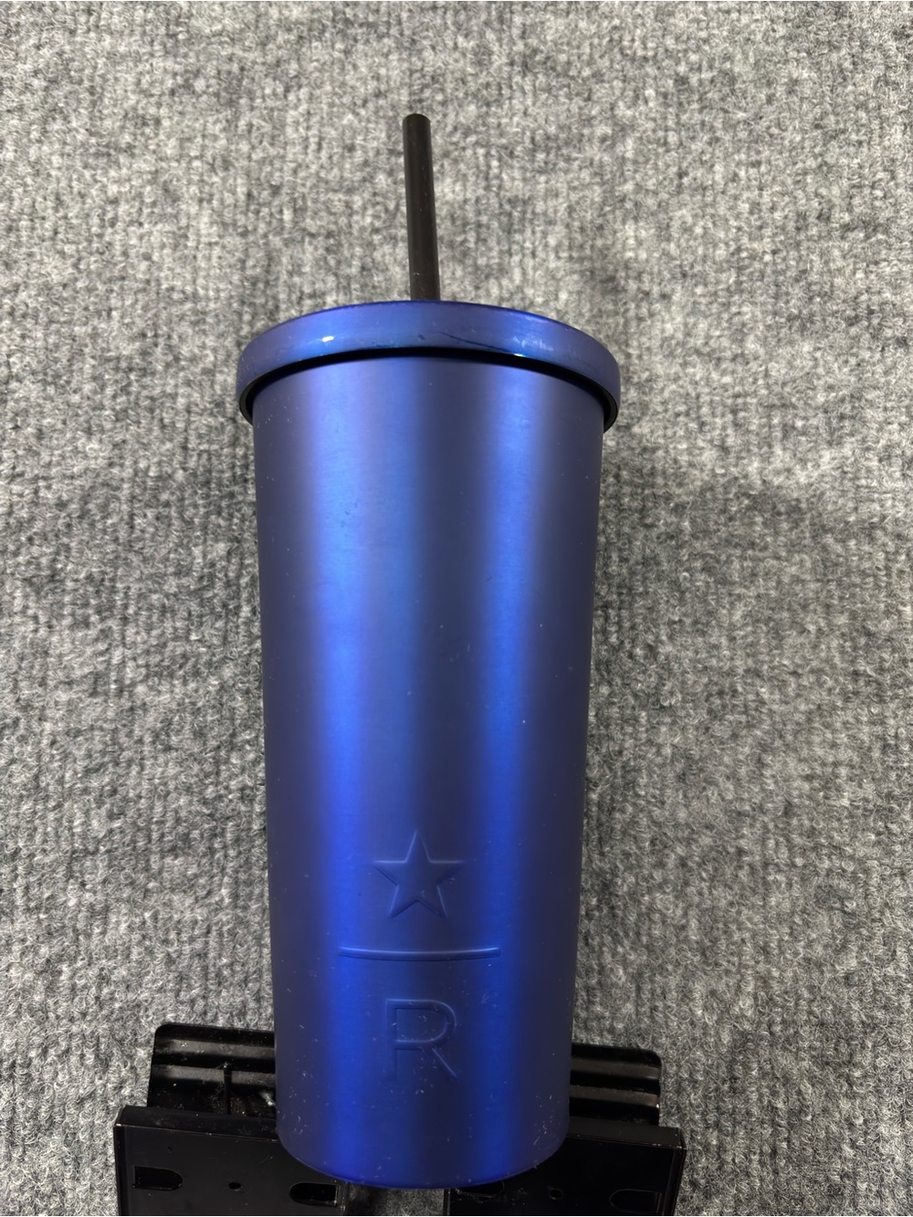 Starbucks Reserve Blue Stainless Steel Cold Cup Tumbler 16 oz With Straw